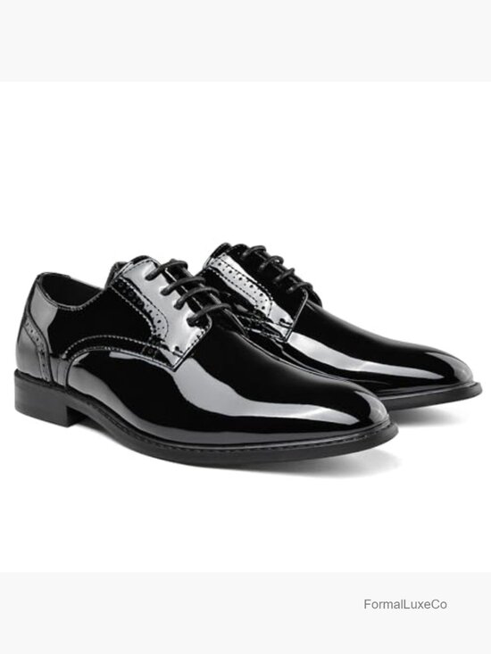 Classic Lace Up Oxford Shoes Men\'s Dress Shoes Formal Business Wide Width main image 4